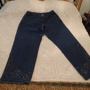 Chico's 'Size 3' beaded embellished Jeans